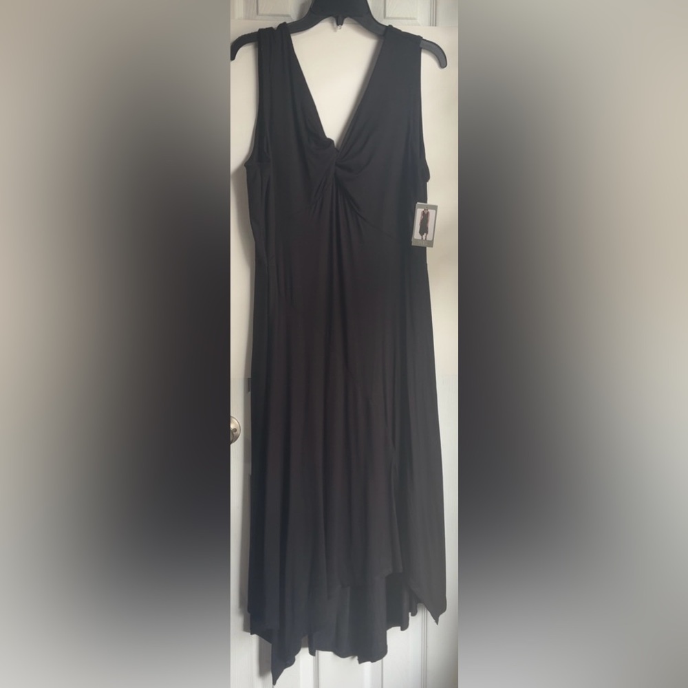 Spense Black Women’s XXL Elegant Asymmetrical Dress
